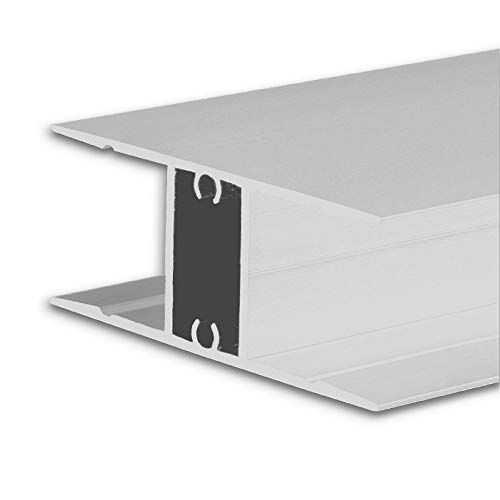 LED Aufbauleuchtenprofil HIDE DOUBLE, Aluminium, 200cm, Weiß von Isoled