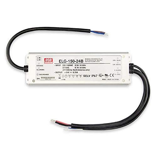 LED Trafo MW ELG-150-24B 24V/DC, 0-150W, 1-10V (60-150W) dimmbar, IP67, SELV von Isoled