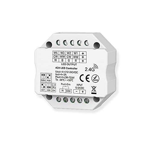 Sys-Pro Push/Funk Mesh PWM-Controller, 1-4 Kanal, 12-24V DC, 4x3A von Isoled