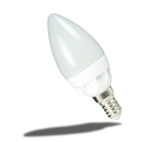 Isolicht E14 Sockel Leuchtmittel Birne E14 LED Kerze Retrofit, 4W, 350lm, milky, 2800K - warmweiss von Isolicht
