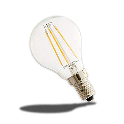 Isolicht E14 Sockel Serie "Illu" E14 LED Filament Leuchtmittel, Birne, 4W, 450lm, klar, 2700K - warmweiss von Isolicht