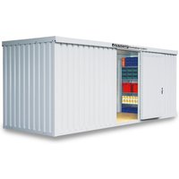 FLADAFI® Materialcontainer, isoliert, 12 m², mit Holzfußboden, HxBxT 2.405 x 6.080 x 2.170 mm, Einzelflügeltür, mittig in Stirnseite FLADAFI® Materialcontainer, isoliert, 12 m², mit Holzfußboden, HxBxT 2.405 x 6.080 x 2.170 mm, Einzelflügeltür, mittig in Stirnseite von FLADAFI®