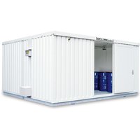 SAFE Tank Gefahrstoffcontainer 4000 ECO, isoliert, energieeffizient durch bedarfsgerechte Lüftersteuerung, Maße außen 5380x4340x2520 mm, Einzelflügeltür, mittig in Breitseite, Lagerfläche 21 m² SAFE Tank Gefahrstoffcontainer 4000 ECO, isoliert, energieeffizient durch bedarfsgerechte Lüftersteuerung, Maße außen 5380x4340x2520 mm, Einzelflügeltür, mittig in Breitseite, Lagerfläche 21 m² von SAFE Tank