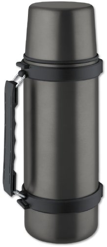 Isosteel Titan-Grau VA-9553AT Isolierkanne mit Schraubverschluss, 1,0 L, Edelstahl, 9.4 cm von Isosteel