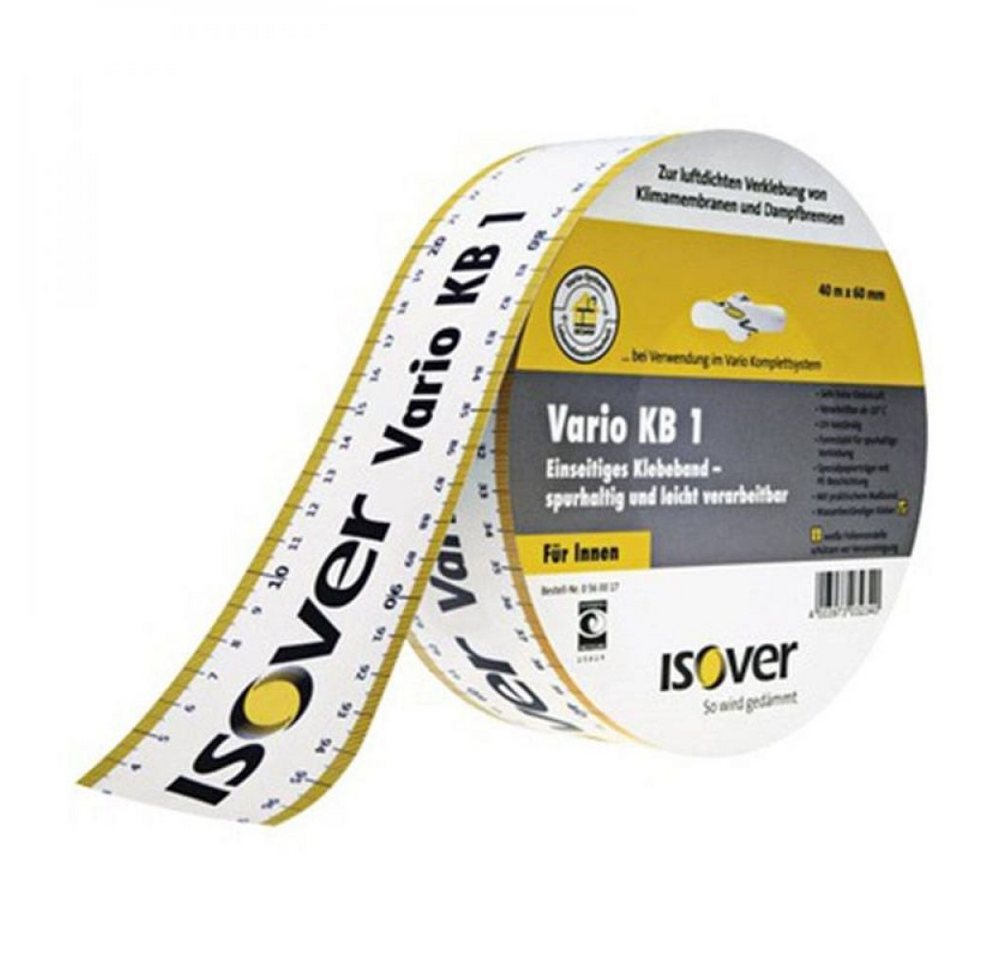 Isover Dampfsperrklebeband Isover Klebeband Vario KB1 60 mm x 40 m für Überlappungen von Isover