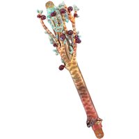 Einzigartige Baumförmige Kupfer Mezuzah Fall Mit Swarovski-Perlen von IsraeliJudaica