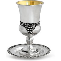 Natur Inspiriert 925 Sterling Silber Kiddush Set von IsraeliJudaica