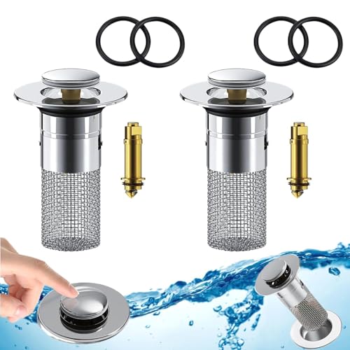 2 Stücke WaschbeckenstöPsel für 34-40mm Pop Up Abflusssiebe, Spülbecken Stöpsel Siebstopfen mit Haarsieb 2 Stücke WaschbeckenstöPsel für 34-40mm Pop Up Abflusssiebe, Spülbecken Stöpsel Siebstopfen mit Haarsieb von Issimober