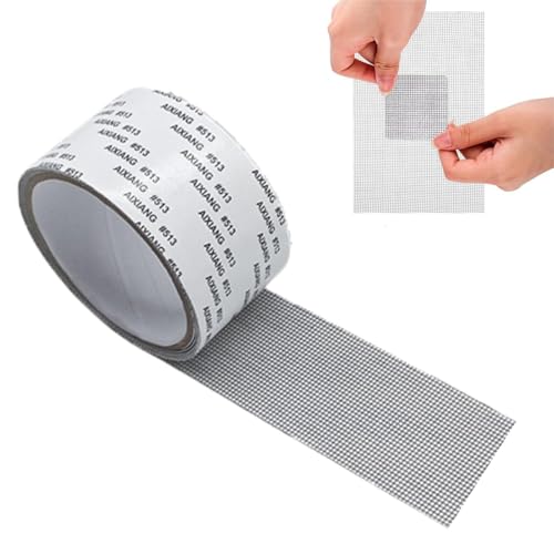 5M Fliegengitter Reparatur Set, Selbstklebend Fliegengitter Fenster Reparatur, Fliegengitter Reparatur Klebeband für Reparaturlöcher 5Cm(Grau) von Issimober