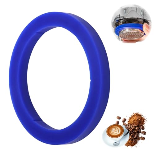 Issimober Verbesserte E61 Siebträger Dichtung, 73 x 57 x 8,5mm O-Ring Siebträger Dichtung für E61 Espressomaschinen, Hochwertiges Silikon, Längere Lebensdauer(Dunkelblau) von Issimober