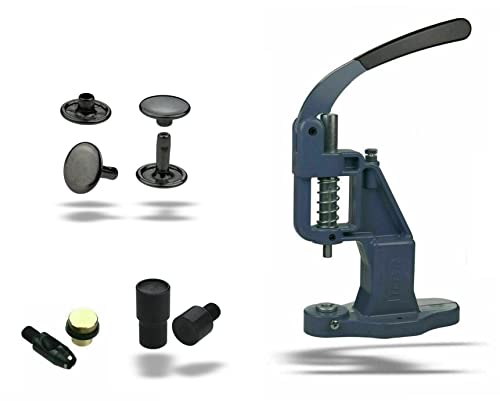 Ista Tools Nietenpresse Set Hohlnieten + Lochpfeife + Hohlnieten Werkzeug + 100 STK. rostfreie Hohlnieten Doppelkopf (10 x 10 mm, Fume) von Ista Tools