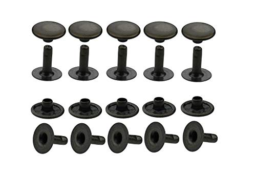 ISTA TOOLS Rostfreie! Hohlnieten Einzelkopf 6 mm, 7 mm, 9 mm, 10 mm, 13 mm. Top Qualität! (25, RF-Hohlnieten (9x8mm) Antik, Einzelkopf) von ISTA TOOLS