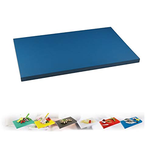 Schneidbrett, Gastro Schneidebrett Kunststoff Küchenbrett Schneidebretter, in (XL oder XXL) (Blau, (XXL) 60 x 40 x 2 cm) von ISTA TOOLS