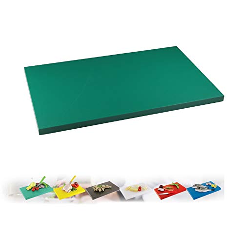 Schneidbrett, Gastro Schneidebrett Kunststoff Küchenbrett Schneidebretter, in (XL oder XXL) (Grün, (XXL) 60 x 40 x 2 cm) von ISTA TOOLS