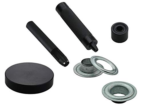 Set + 100 Stück DIN Ösen nach 7332, in Ø 10mm - 16mm wählbar, Edelstahl, Messing oder Stahl (Stahl verzinkt, 14 mm) von ISTA TOOLS