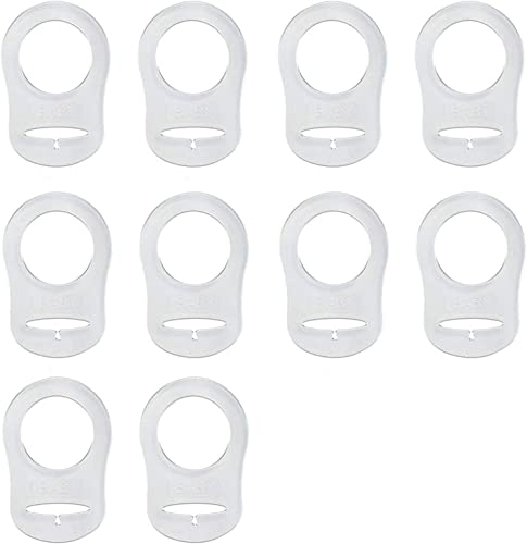 10 Stücke Silikonknopfring Silikonring Schnuller Halter Clip Adapter für Baby Schnuller Schnullerketten, transparent… 10 Stücke Silikonknopfring Silikonring Schnuller Halter Clip Adapter für Baby Schnuller Schnullerketten, transparent… von Istloho