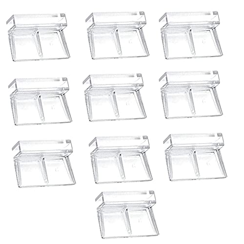 Istloho 10x Glasabdeckung Clip Unterstützung Halter Glasabdeckungs Clips für Aquarien, Acryl-Clips Glasabdeckung, universale Halterungen für randlose Aquarien, 6mm Istloho 10x Glasabdeckung Clip Unterstützung Halter Glasabdeckungs Clips für Aquarien, Acryl-Clips Glasabdeckung, universale Halterungen für randlose Aquarien, 6mm von Istloho
