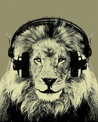 It's A WildLife Spencer Kunstdruck auf Leinwand, 40 x 50 cm, Polyester, Mehrfarbig, 40x50x3.2 cm von It's A WildLife