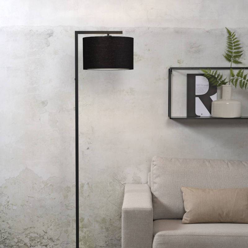 IT'S ABOUT ROMI Stehlampe Boston, Ø 32 cm, schwarz, Textil von IT´S ABOUT ROMI