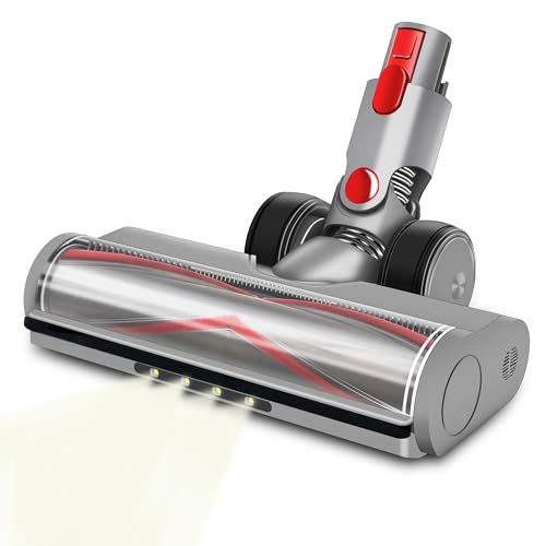 Italdos Bürste kompatibel mit Dyson V7 V8 V10 V11 V15 Staubsaugerzubehör Bodendüse mit Lichtern für dunkle Ecken von Italdos