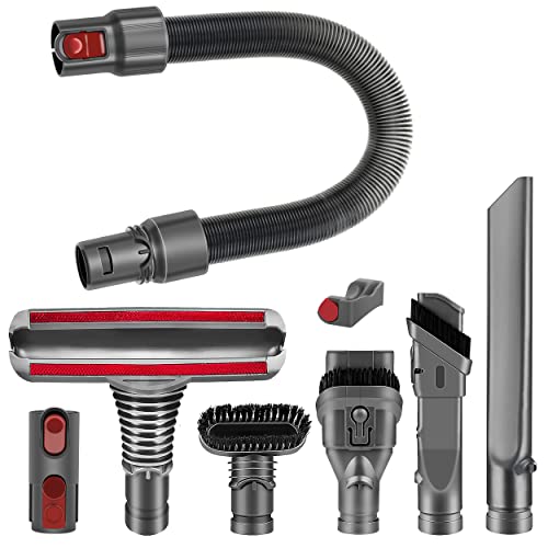 Italdos Ersatz-Kit mit Bürsten, Düsen, flexiblem Schlauch und Verlängerungsrohr - kompatibel mit Dyson V6 V7 V8 V10 V11 V15 DC34 DC35 DC59 DC62 (8-in-1-Set) von Italdos