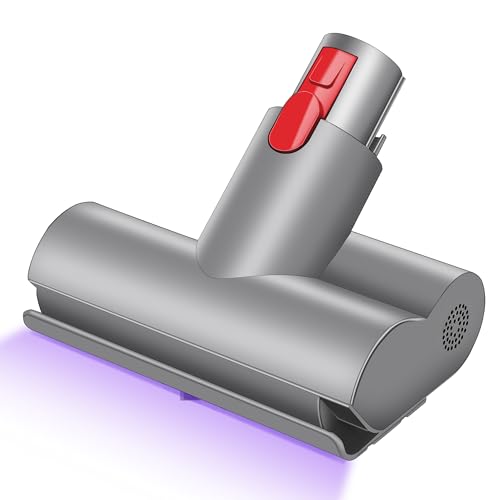 Italdos Matratze Mini-Turbo-Bürste, motorisiert, kompatibel mit Dyson V7 V8 V10 V11 V15, Schnellentriegelungsbürste für Sofa, Sessel, UV-LED, entfernt Bakterien und Allergene von Italdos