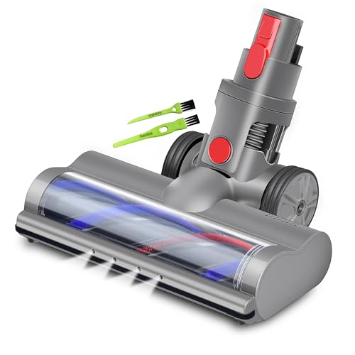 Italdos Turbinendüse Elektrische Bürste kompatibel für Dyson V7 V8 V10 V11 V15 mit Motorisierte Walze geeignet für Teppich Parkett und Hartboden automatischem LED-Licht von Italdos