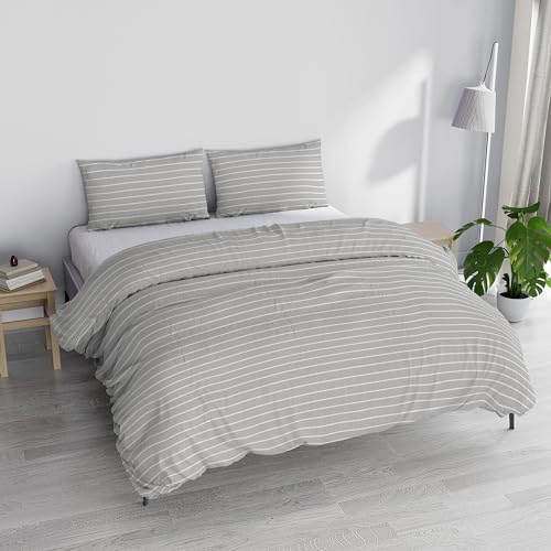 Bedruckte Farben, Bettbezug Made in Italy, Division Taupe, Doppelbett von Italian Bed Linen
