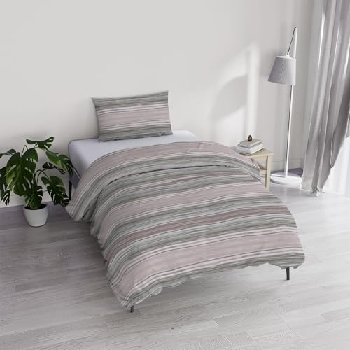 Bettbezug River für Einzelbett aus Baumwolle und recycelten Fasern, Design: Rio Gold, hergestellt in Italien Bettbezug River für Einzelbett aus Baumwolle und recycelten Fasern, Design: Rio Gold, hergestellt in Italien von Italian Bed Linen