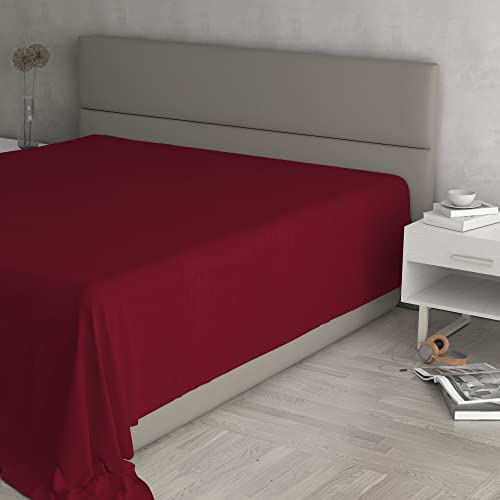 Bettlaken Max Color 100% Baumwolle, Bordeaux, Double Maxy von Italian Bed Linen