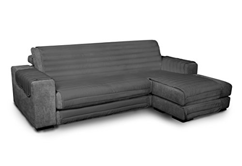 Elegant Tagesdecke, gesteppt, 190 cm, Dunkelgrau von Italian Bed Linen