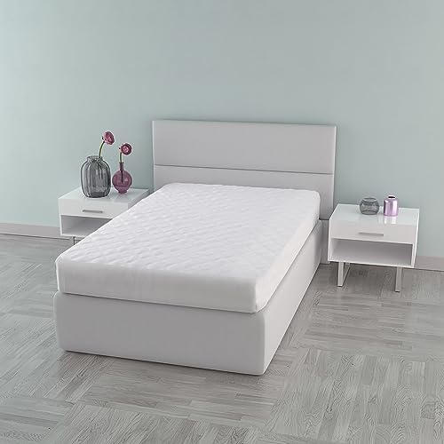 Gepolsterte und wasserdichte Matratze Abdeckung Safe, 120x195 cm von Italian Bed Linen