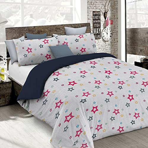Italian Bed Linen, "Fashion Bettbezug Set, Doppelbett, Super Star von Italian Bed Linen