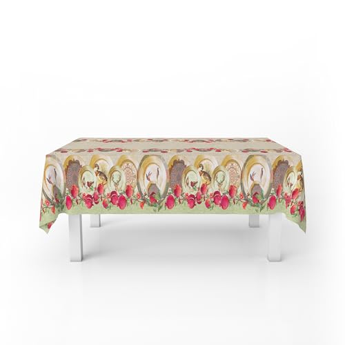 Schmutzabweisende Tischdecke Made in Italy, MELOGRANO, 180 cm von Italian Bed Linen