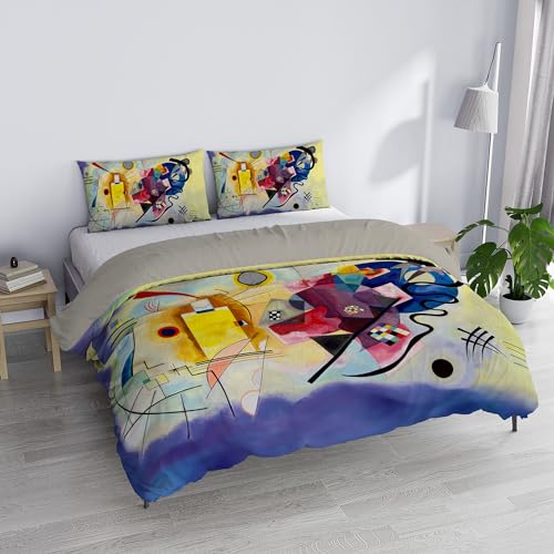 Italian Bed Linen ARTE Bettwäsche-Set mit Digitaldruck, vollständige Abdeckung, AR105, Doppelbett von Italian Bed Linen