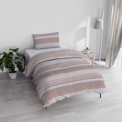 Italian Bed Linen Athena Bettwäsche-Set, 100% Baumwolle, Damour ROSA, Einzelbett von Italian Bed Linen