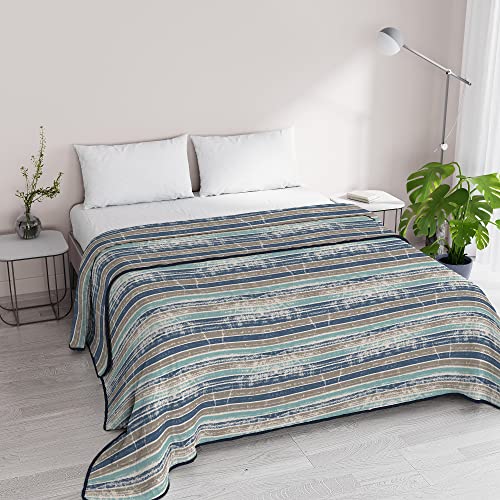 Italian Bed Linen Basic Sommer-Steppdecke, Murales, Doppelbett, 250 x 240 cm von Italian Bed Linen