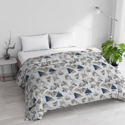 Italian Bed Linen Basic Wintersteppdecke gepolstert, Urban Blu, 250x245cm von Italian Bed Linen