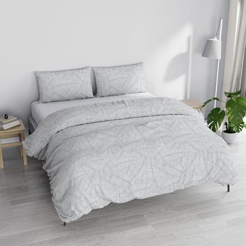 Italian Bed Linen Bedruckte Farben Bettwäsche-Set Made in Italy, Monkeys Grau, Doppelbett von Italian Bed Linen