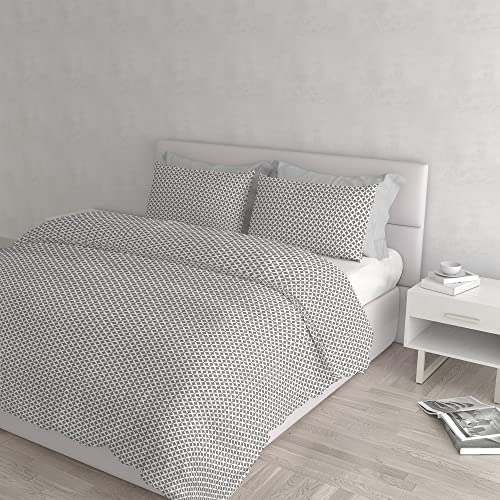 Italian Bed Linen Federbettbezug Baumwolle Athena, Doppelte, Rita Tortora von Italian Bed Linen