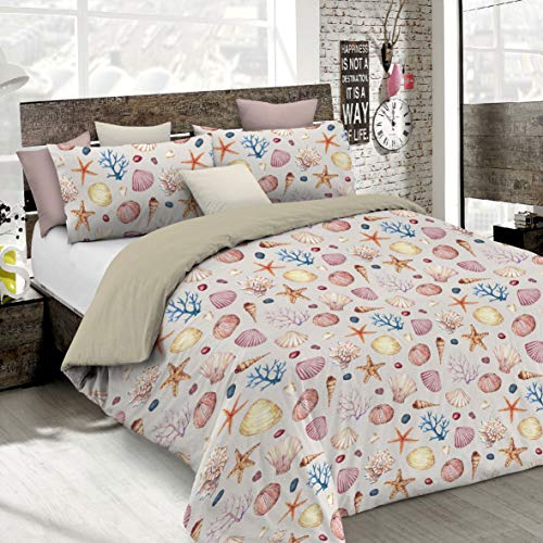 Italian Bed Linen, Fashion Bettbezug Set, Mikrofaser, Marea, Einzelbett von Italian Bed Linen