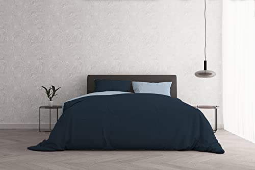 Italian Bed Linen Bettbezug Natural Color Doubleface, Leinen, Burgunder/Creme, Doppelte von Italian Bed Linen
