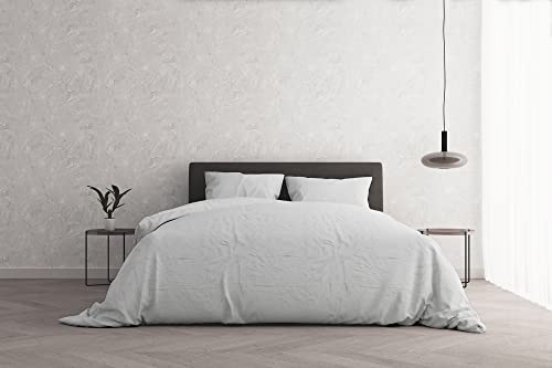 Italian Bed Linen Bettbezug Natural Color Doubleface, Leinen, Burgunder/Creme, Doppelte von Italian Bed Linen