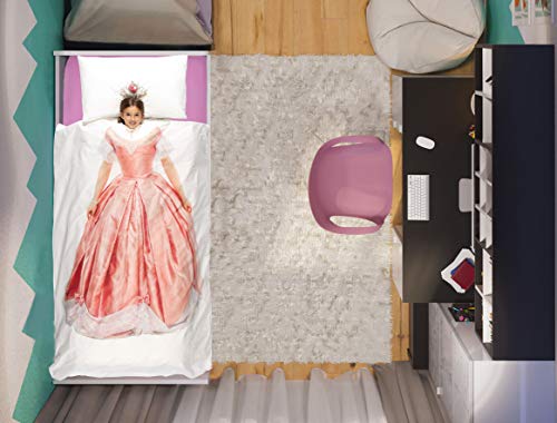 Italian Bed Linen Bettdeckenbezug-Set Digital Kids, Pink Princess, Einzeln von Italian Bed Linen