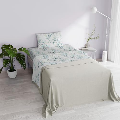 Italian Bed Linen Bettwäsche Dafne, 100% Mikrofaser, Einzelbett, Ivy von Italian Bed Linen