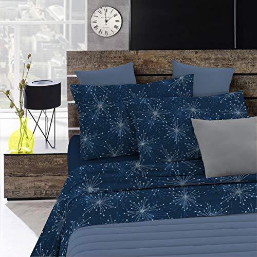 Italian Bed Linen, Fashion Bettwäsche-Set, Mikrofaser, Fireworks, Doppelbett von Italian Bed Linen