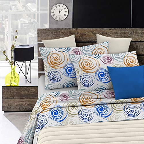 Italian Bed Linen, Fashion Bettwäsche-Set, Mikrofaser, Spirals, Doppelbett von Italian Bed Linen