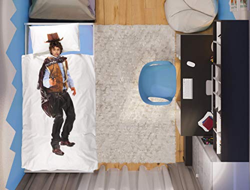 Italian Bed Linen Bettdeckenbezug-Set Digital Kids, Cowboy, Einzeln von Italian Bed Linen