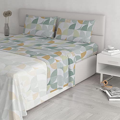 Italian Bed Linen Bettwäsche -Set Baumwolle Athena, Doppelte, GIUDI Verde von Italian Bed Linen