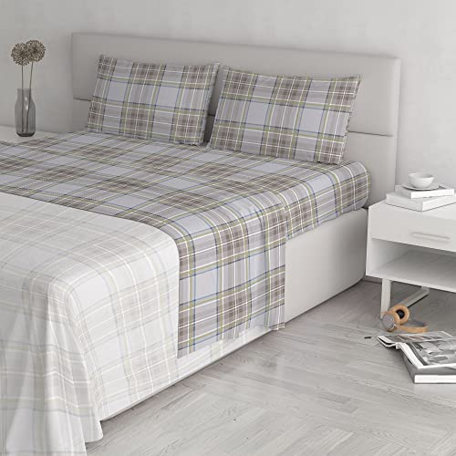 Italian Bed Linen Bettwäsche -Set Baumwolle Athena, Doppelte, EDI Verde/BLU von Italian Bed Linen